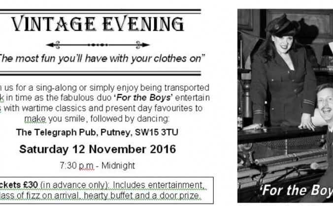 Age UK, Wandsworth Vintage Fundraiser