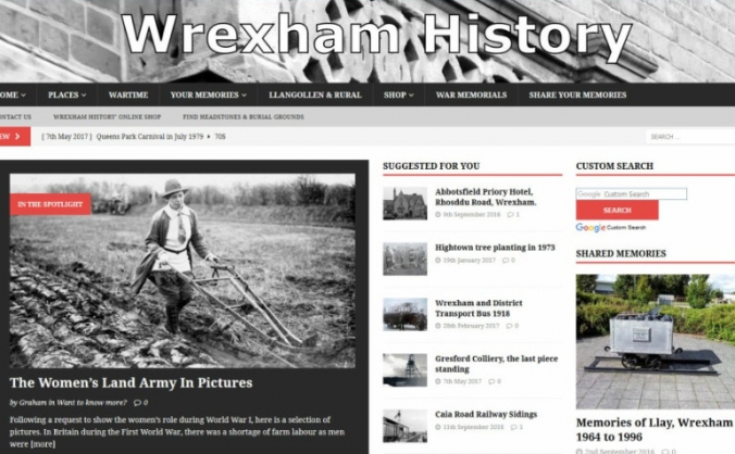 Keep Wrexham History website online.