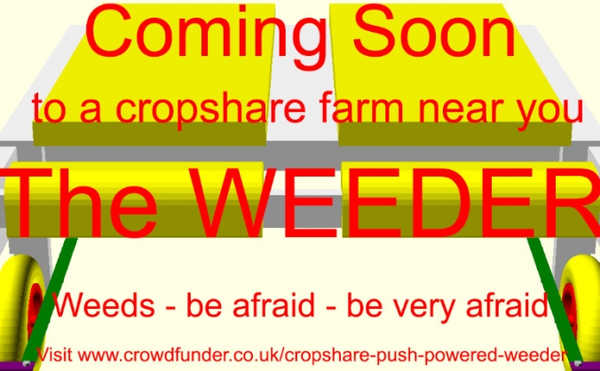 Cropshare push-powered weeder
