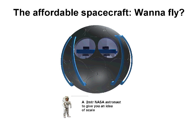The affordable spacecraft, Wanna fly?