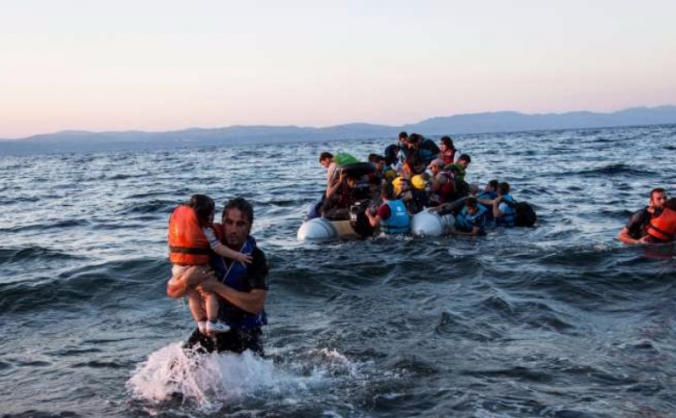 Aid for refugees in Lesbos, Greece