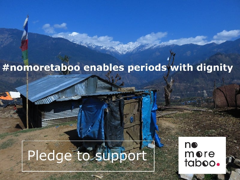 Toilet in rural community in Nepal, taken by No More Taboo 2016