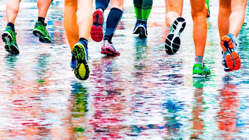 Running a marathon