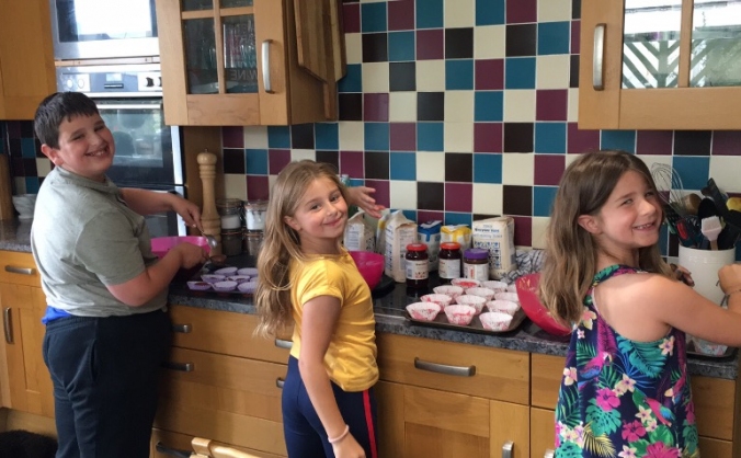 Emily's cake sale for Derriford children's unit