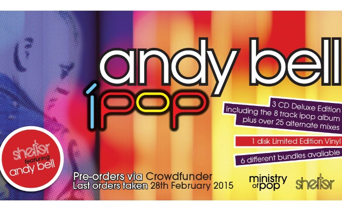 'iPop' Shelter feat Andy Bell album on deluxe CD & Vinyl
