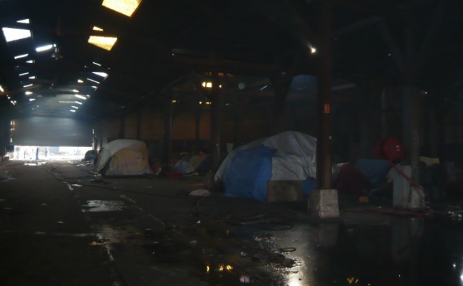 Helping homeless migrants at Calais
