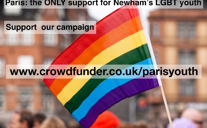 Paris: the ONLY support for Newham LGBT youth