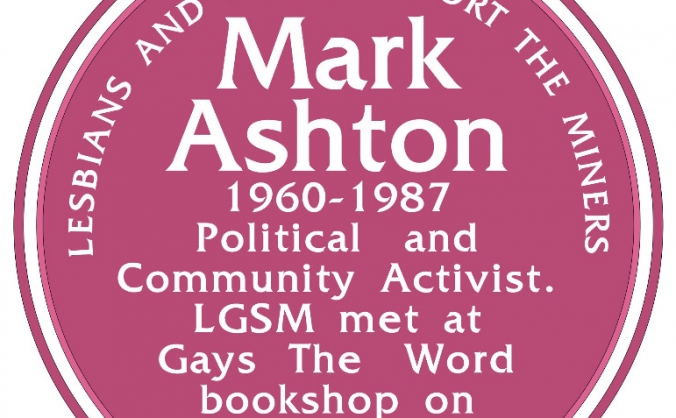 Mark Ashton memorial plaque