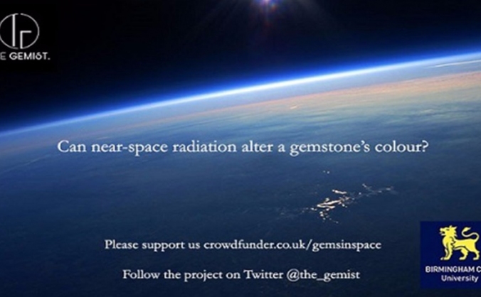 Studying gemstones in near space!