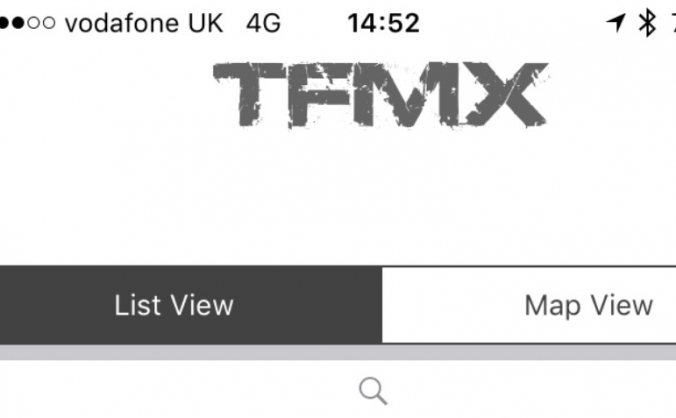 Motocross Track Finder app for iPhone