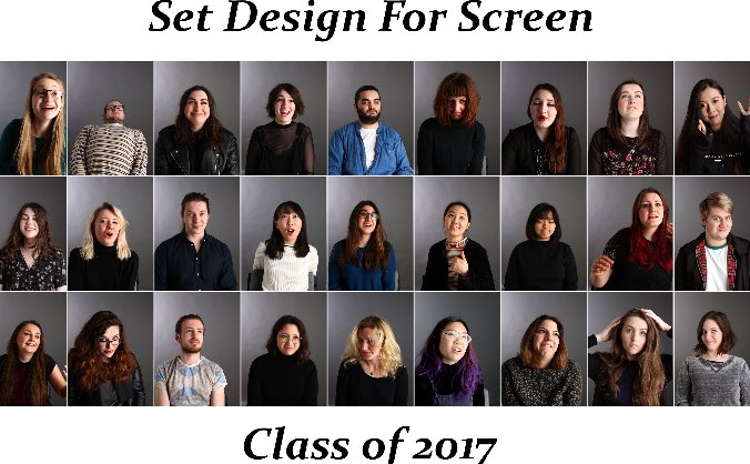 Set Design for Screen Graduation Show 2017