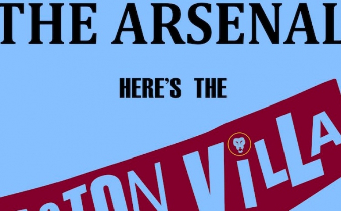 Wembley FA Cup Final Villa Surfer Flag 20x20m