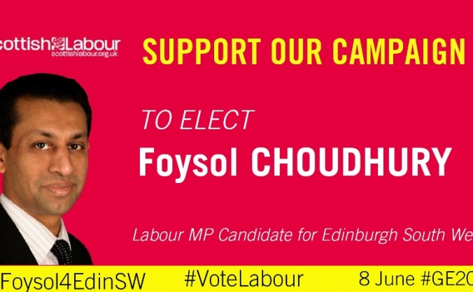 Elect Foysol Choudhury for Edinburgh South West