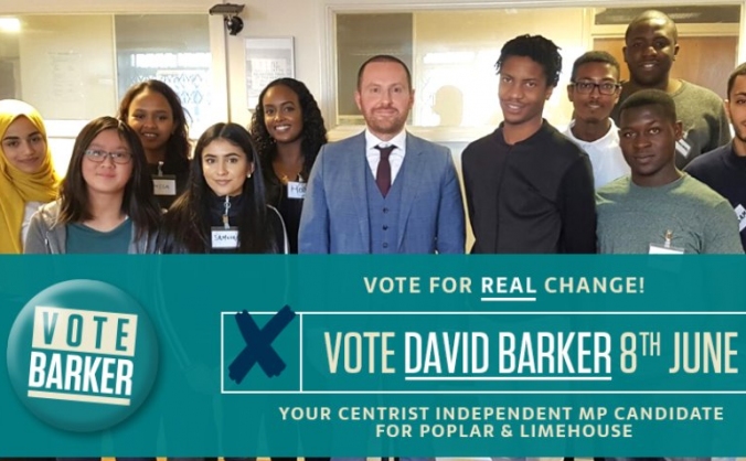 Help Elect David Barker in Poplar and Limehouse!