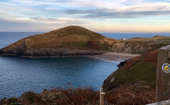 Walking the Ceredigion coastal path in 24 hours.