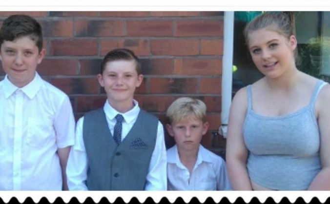 Family's home destroyed by arson attack.