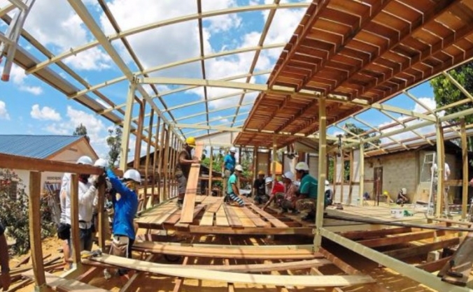 Building a home for an underpriveleged family