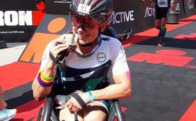 Handcycling Triathlete Road To Kona