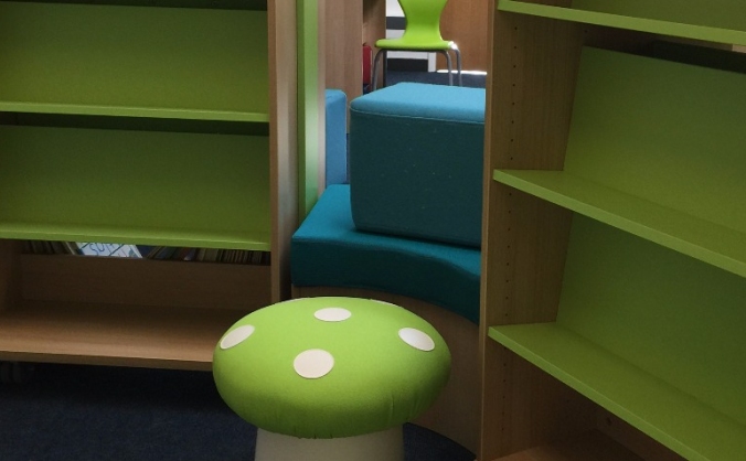 Fill the empty shelves of our school library.....