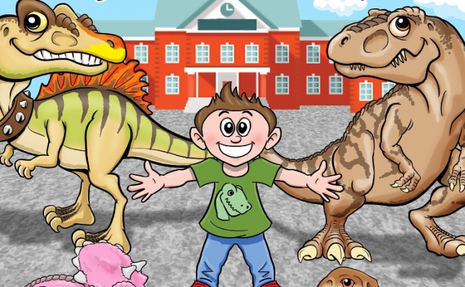 Dinosaurs at my school (childrens book)