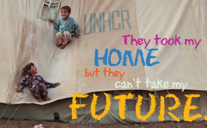 Aid Container For A Syrian Refugee Camp