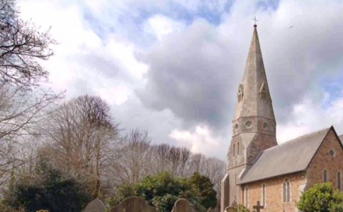 St Mary's Church, Biscovey. Save Our Spire