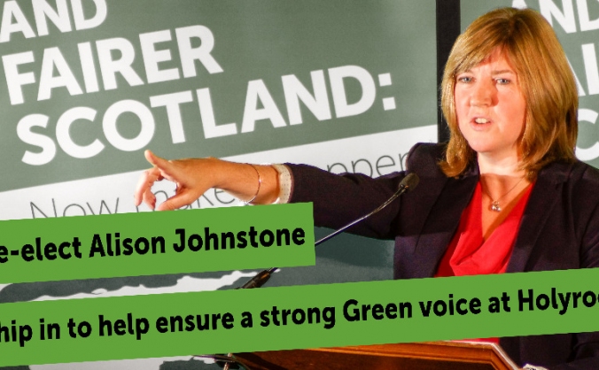 Re-elect Alison Johnstone!