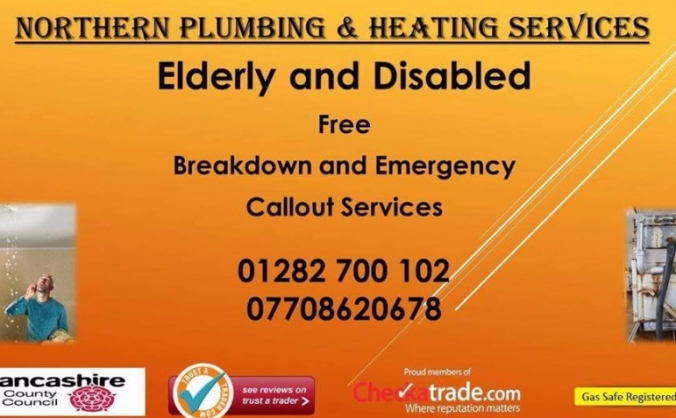 Elderley and Disabled Free plumbing and heating