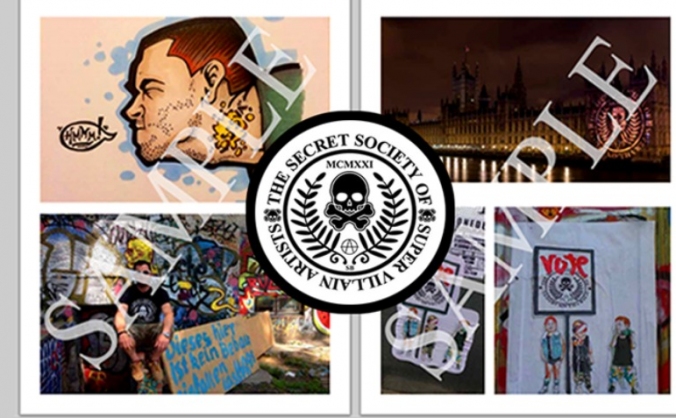 The Secret Society of Super Villain Artists Book