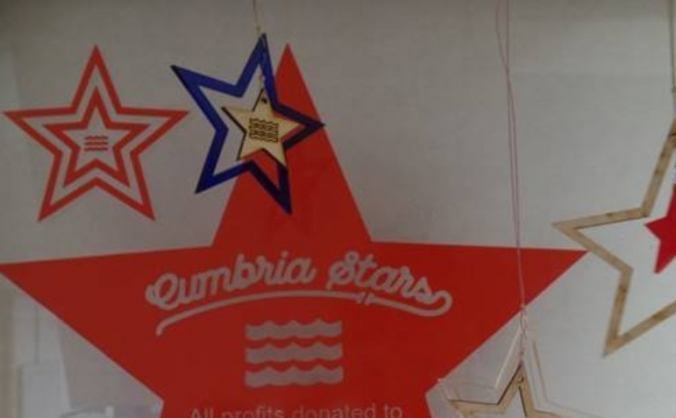 Spirit of Cumbria Glass Stars