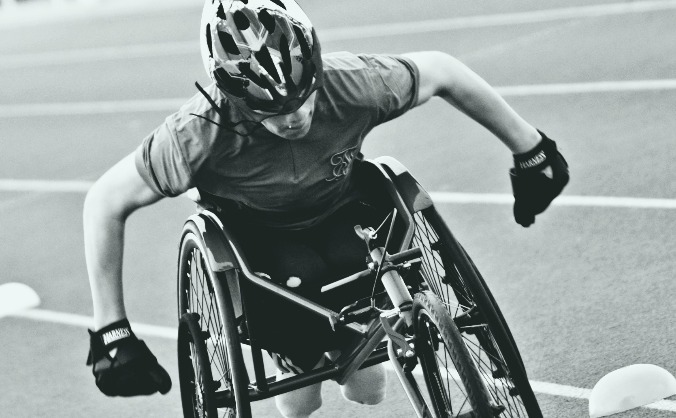my racing wheelchair for olympic dream