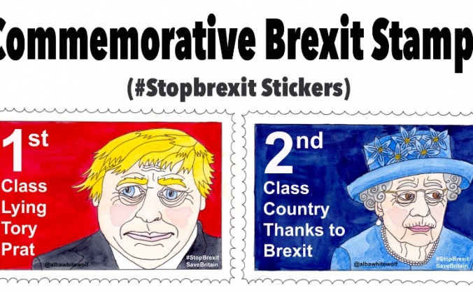 Commemorative Brexit Stamps (Stickers)