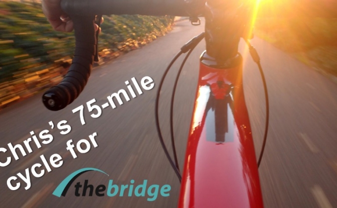 Chris Taylor's 75-mile cycle for The Bridge