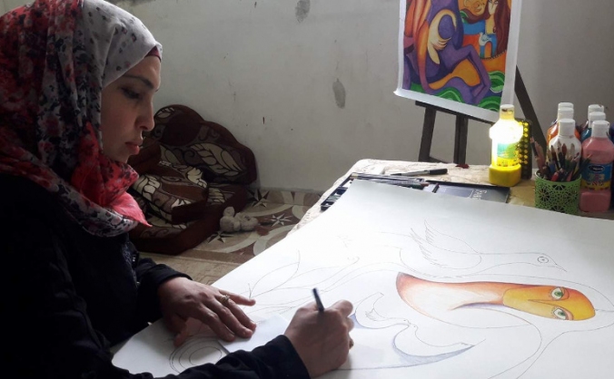 Bring Laila Kassab’s artwork from Gaza to the UK