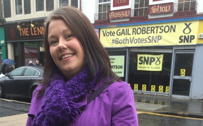 Gail Robertson SNP for Dumbarton Constituency