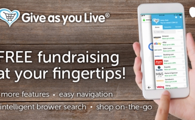 GIVE AS YOU LIVE CHARITY APP