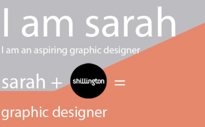 Sarah goes to Shillington Graphic Design School!