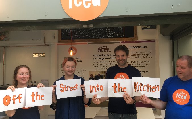 Off the street into the kitchen