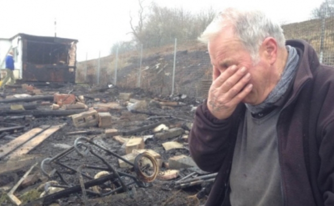 Hunningley Field allotments arson