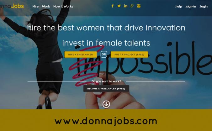 A Marketplace for helping women to work: DonnaJobs