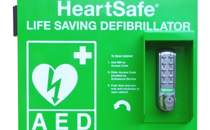 A life saving defibrillator station for Treloggan!