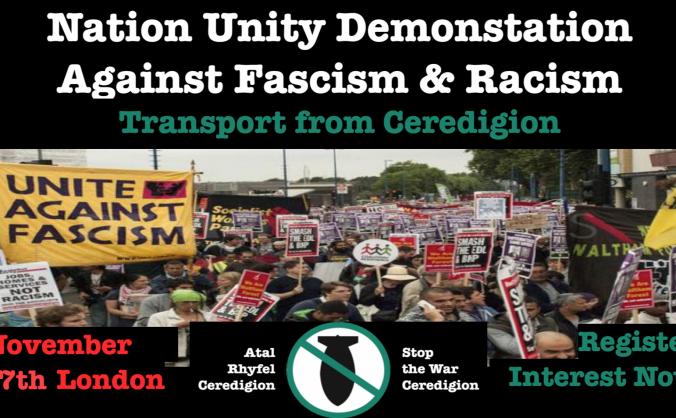 Donations: Ceredigion Transport, Antifascist Demo