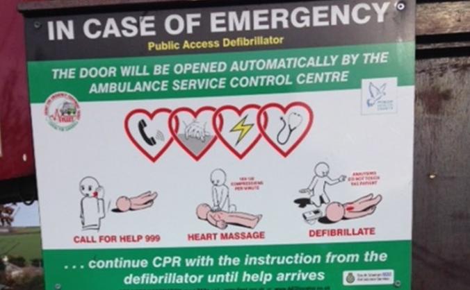 Poltair School and Community Defibrillator