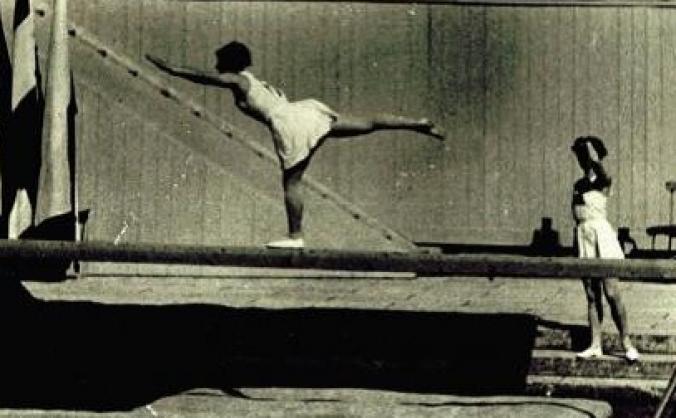 Blue plaque for gymnast Carrie Pickles of Wilsden