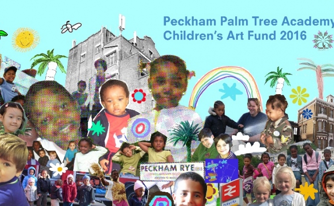 Children's Art at Peckham Rye Station