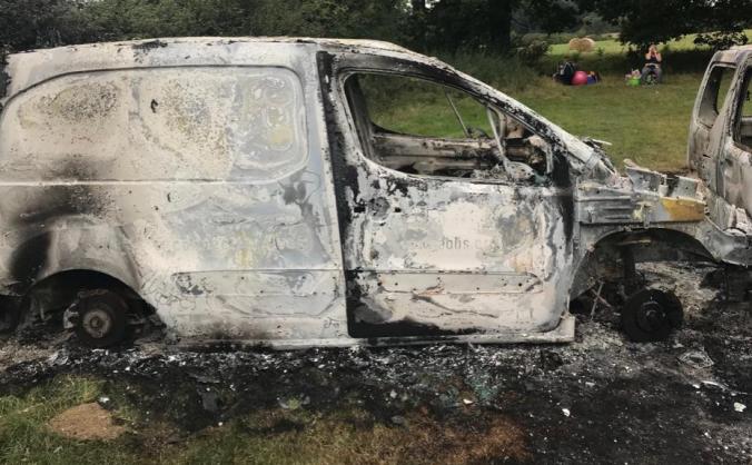 Replace our charity's stolen & burnt out van