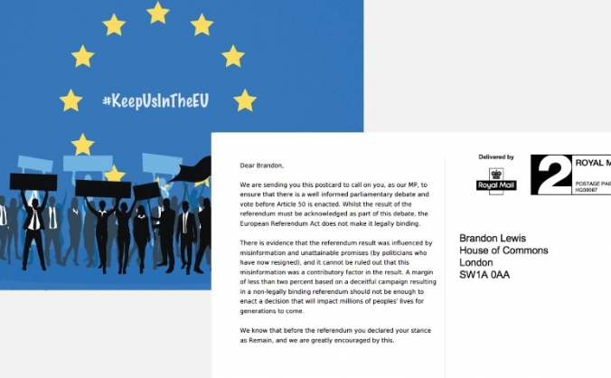 Send a Pro-EU Postcard to every MP!