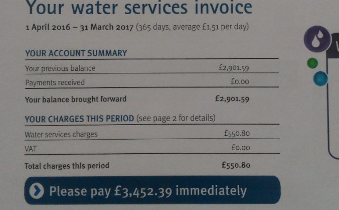 Help 45/R with unfair water bills