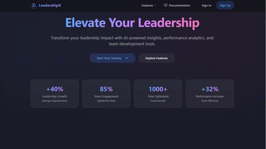 LeadershipX: Revolutionizing Team Management - a Technology ...