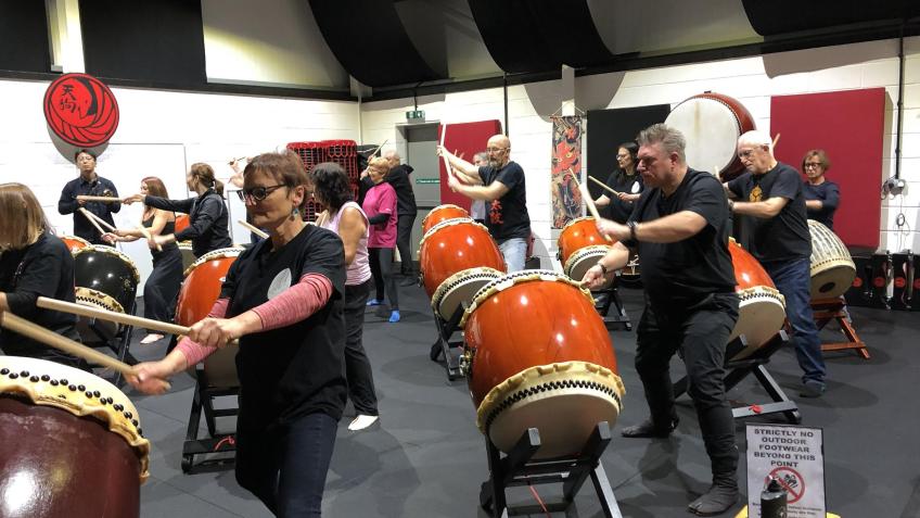 Tengu Taiko dojo set up. - a Music crowdfunding project in York by ...
